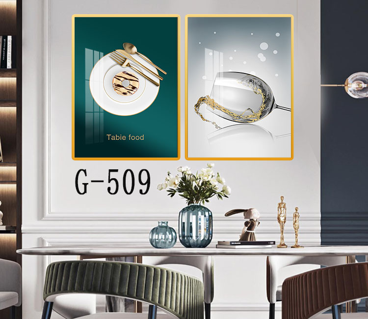 两联餐厅装饰画 G-509
