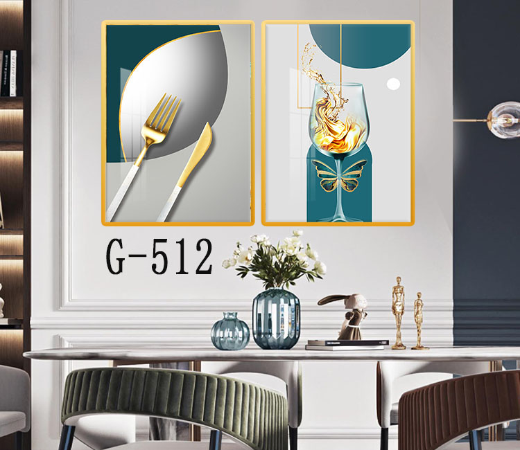 两联餐厅装饰画 G-512