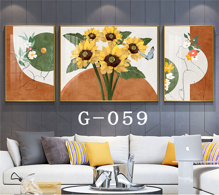 三联客厅装饰画 G-059